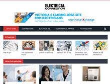 Tablet Screenshot of electricalconnection.com.au